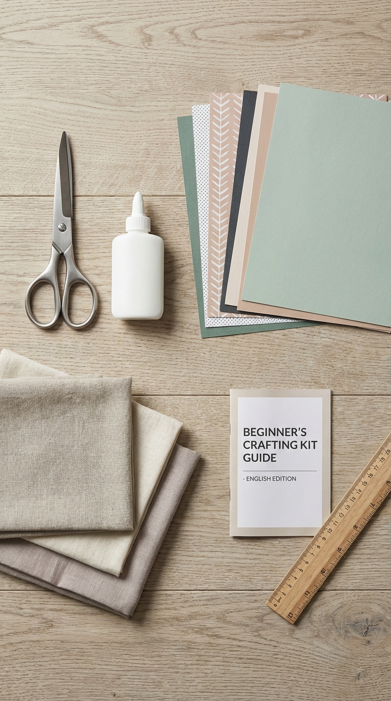 Organized workspace with tools ready for diy crafts to do