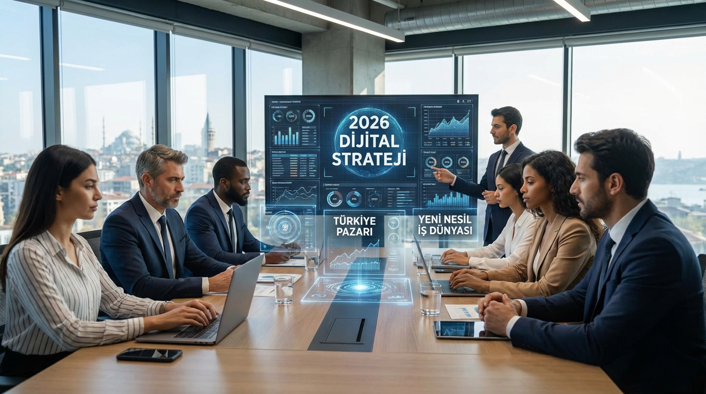 Profesyonel mobil uygulama ajansı ekibi toplantı yaparken