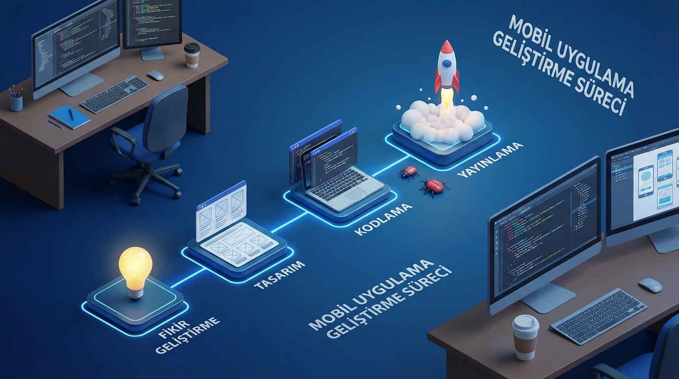 Mobil uygulama geliştirme sürecinde ekip çalışması ve kodlama