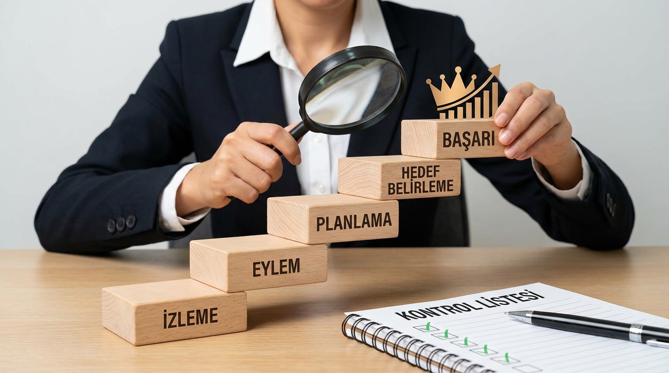 Mobil uygulama ajansı seçimi için kontrol listesi hazırlayan yönetici