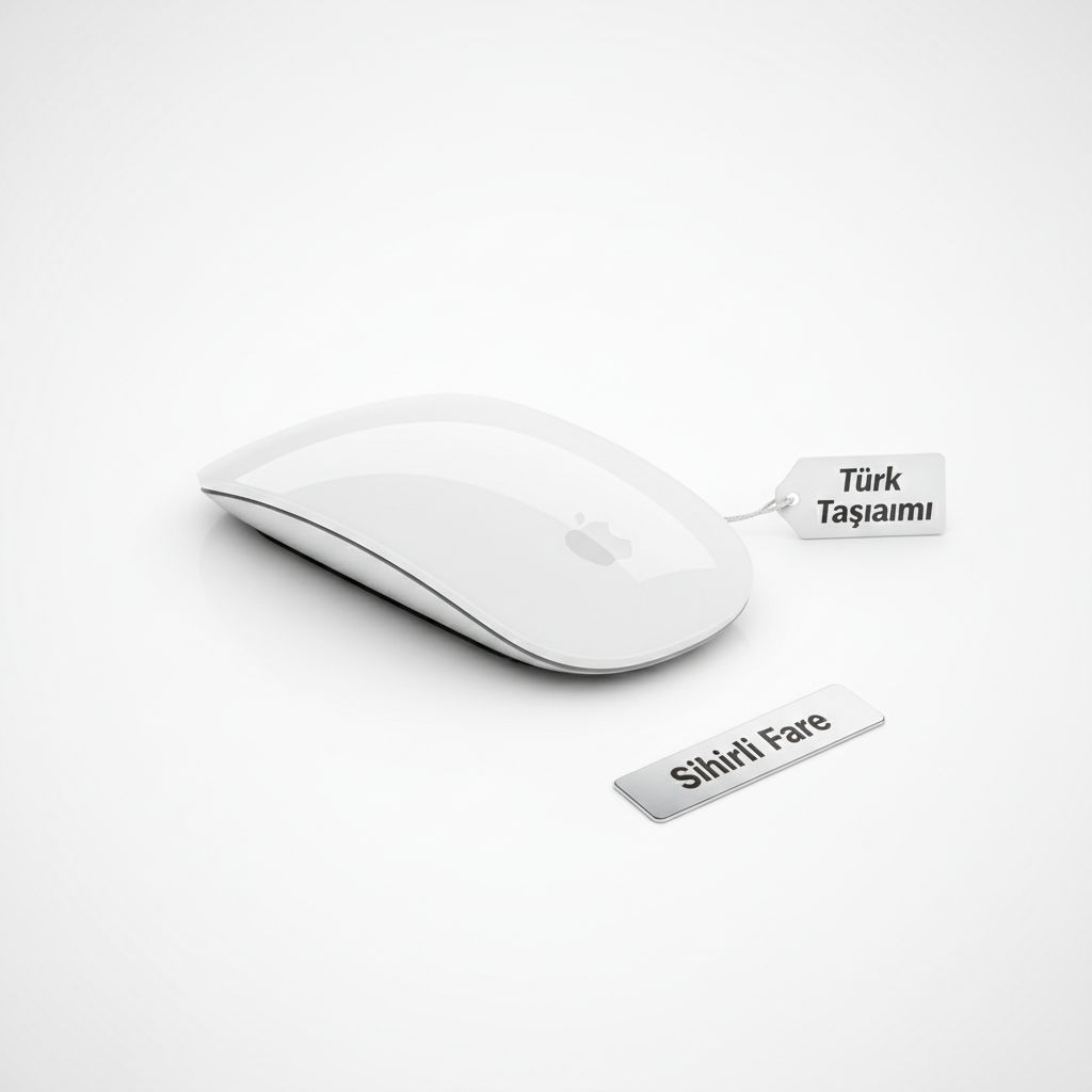 Magic Mouse'un şarj portunun konumu